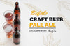 Mock-Up Craft Beer In Glasses On Table Psd