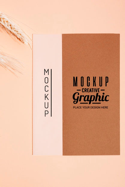 Mock-Up Creative Graphic Design Top View Psd