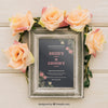 Mock Up Design With Frame And Floral Ornaments Psd