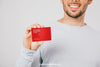 Mock Up Design With Smile And Business Card Psd