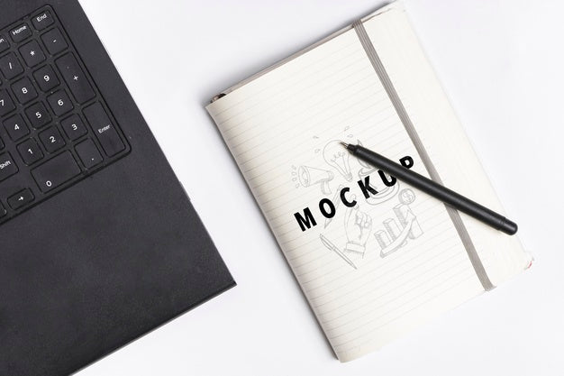 Mock-Up Desktop Concept With Laptop Psd