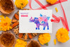 Mock-Up Diwali Hindu Festival Floral Arrangement Psd