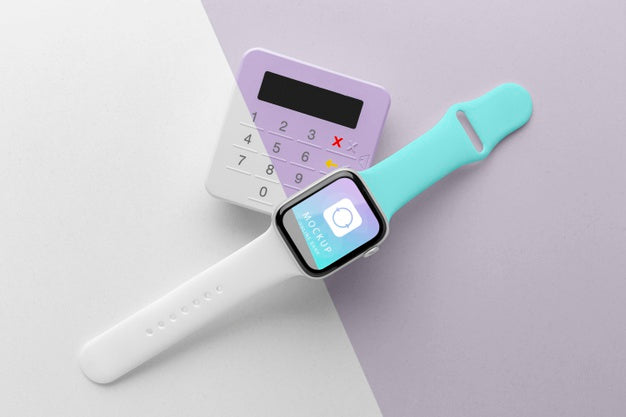Mock-Up E-Payment With Smartwatch Psd