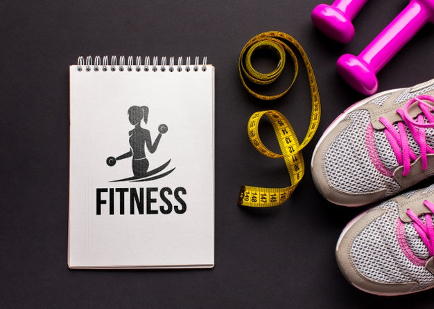 Mock-Up Fitness Class Equipments Psd