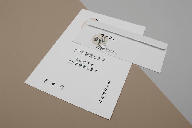 Mock-Up For Asian Business Company High View Psd