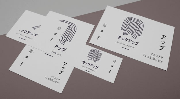 Mock-Up For Japanese Business Company High View Psd