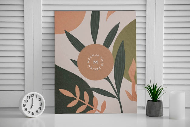 Mock Up Frame In Bedroom Psd