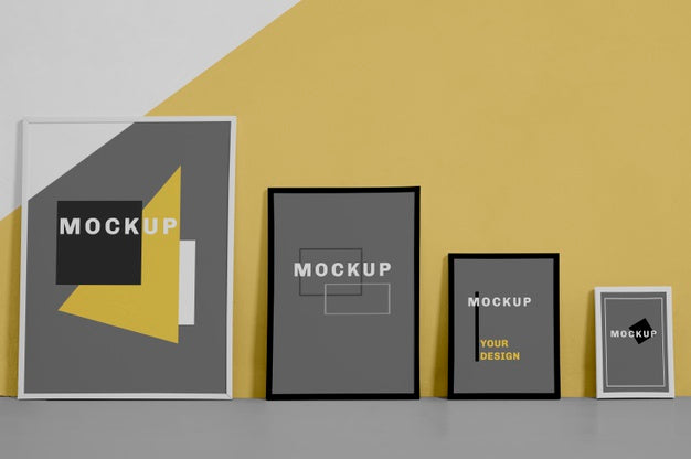 Mock Up Frame Of Different Sizes Psd