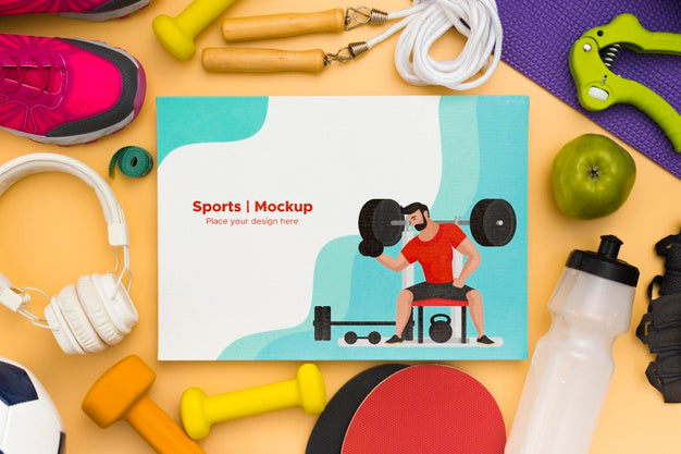 Mock-Up Frame Of Sport Equipment Psd