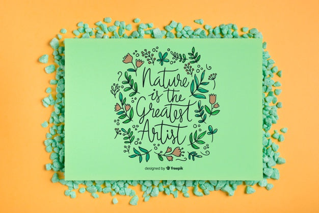 Mock-Up Frame With Inspirational Message Psd