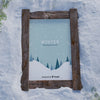 Mock-Up Frame With Winter Picture Psd