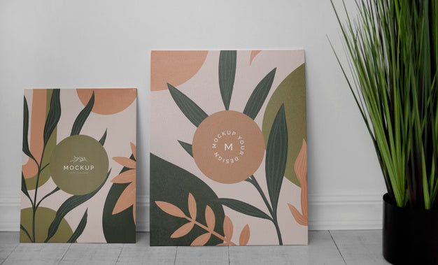 Mock Up Frames In Bedroom Psd