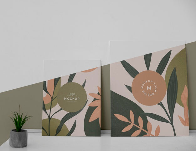 Mock Up Frames In Bedroom Psd