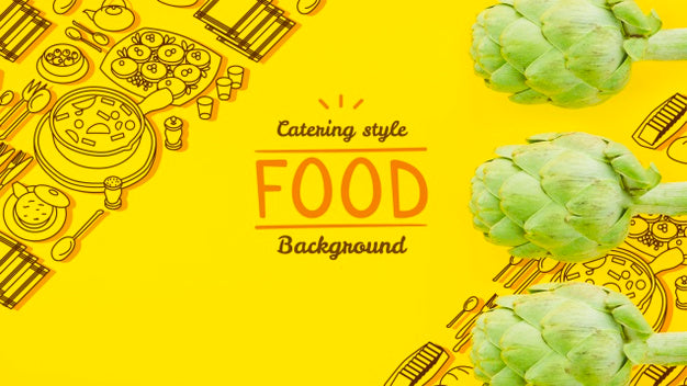 Mock-Up Fresh And Healthy Vegetable Psd