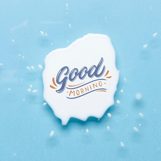 Mock-Up Good Morning Message Psd