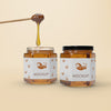 Mock-Up Jars With Honey On Table Psd