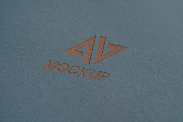 Mock-Up Logo Design Business Close-Up Psd