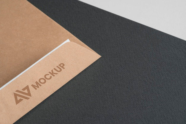 Mock-Up Logo Design Business On Envelopes Psd