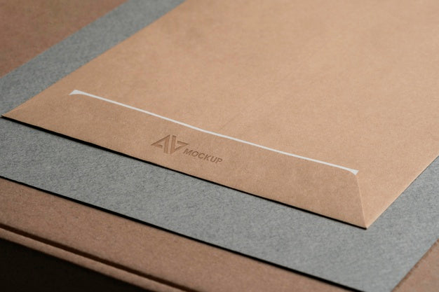 Mock-Up Logo Design Business On Envelopes Psd