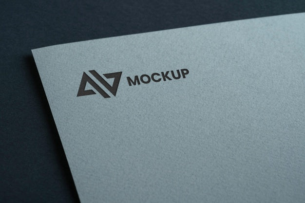 Mock-Up Logo Design Business On White Document Psd