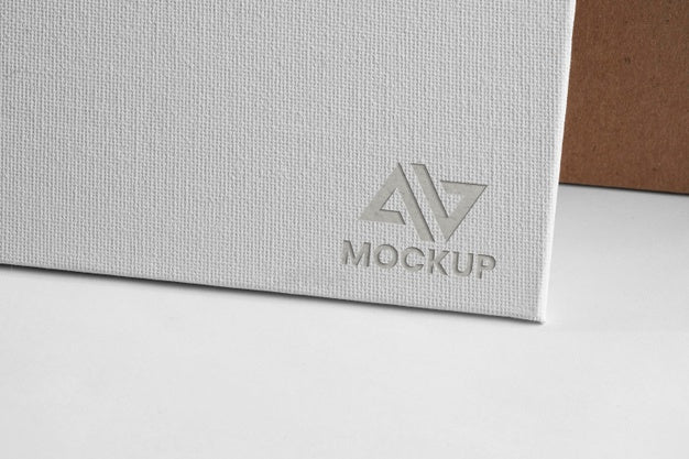 Mock-Up Logo Design Business On White Document Psd