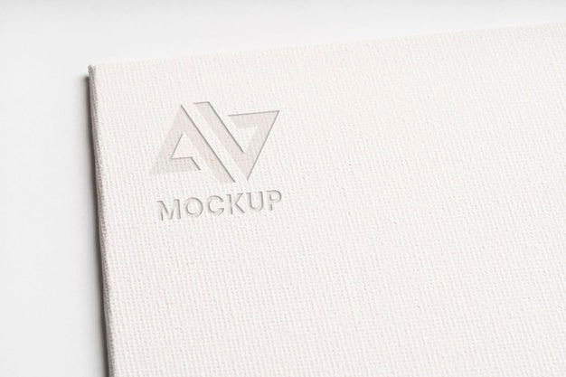 Mock-Up Logo Design Business On White Paper Psd