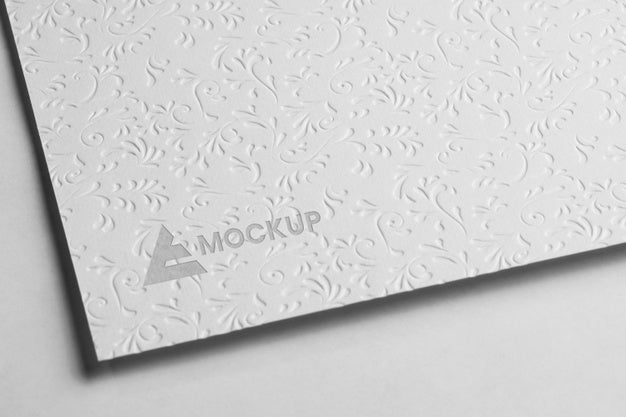 Mock-Up Logo Design For Business High View Psd