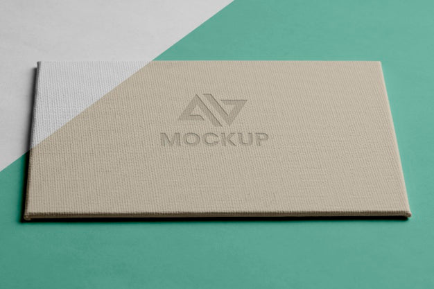 Mock-Up Logo Design For Business High View Psd