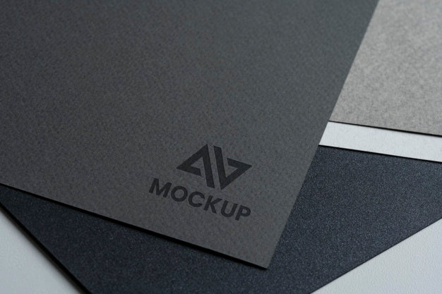 Mock-Up Logo Design High View Psd
