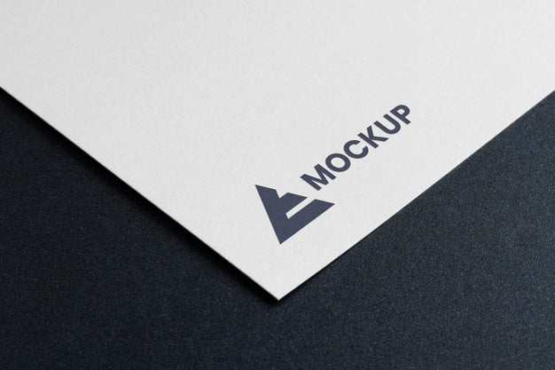 Mock-Up Logo Design High View Psd