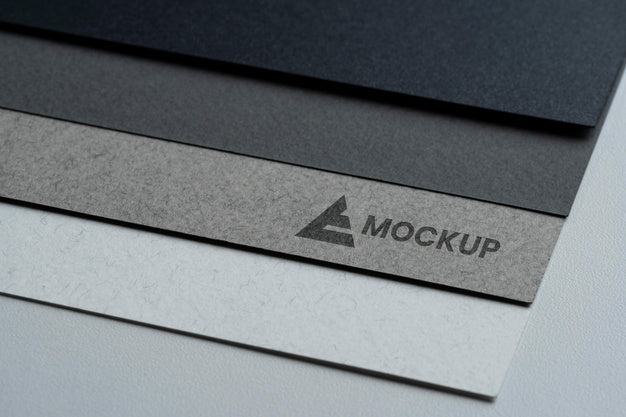 Mock-Up Logo Design On Different Papers Psd