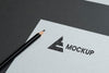 Mock-Up Logo Design On Stationery Accessories Psd