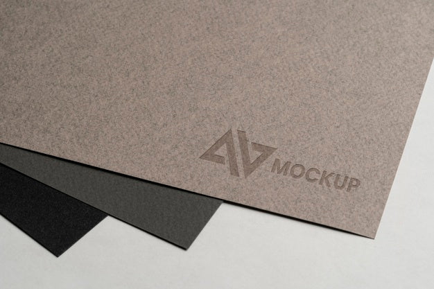 Mock-Up Logo Design On Stationery Accessories Psd