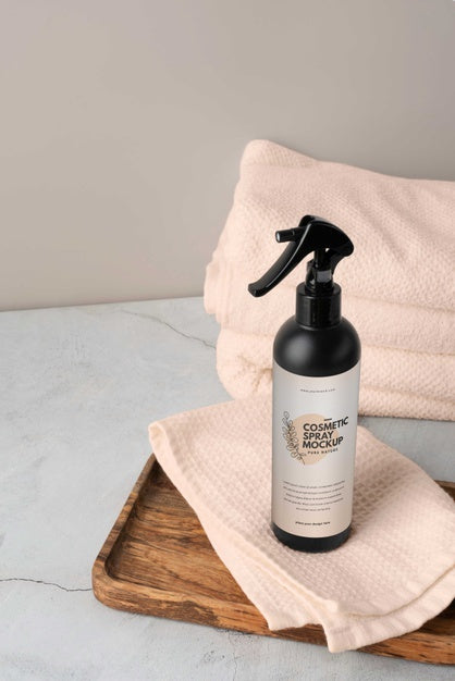 Mock-Up Of Cosmetic Spray Bottle Psd