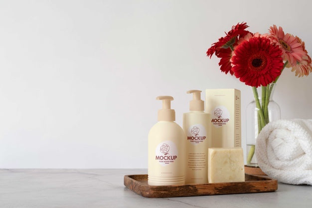 Mock-Up Of Cosmetic Spray Bottle Psd