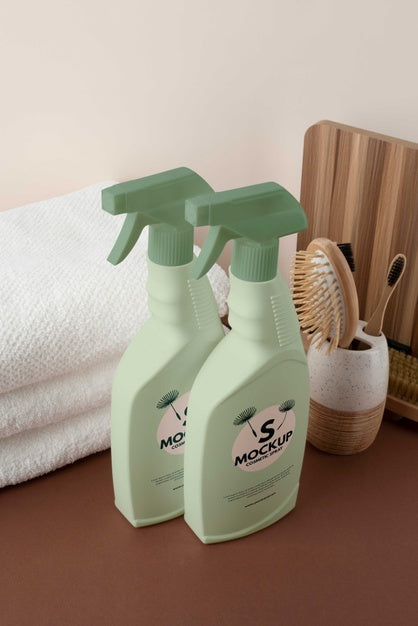 Mock-Up Of Cosmetic Spray Bottle Psd