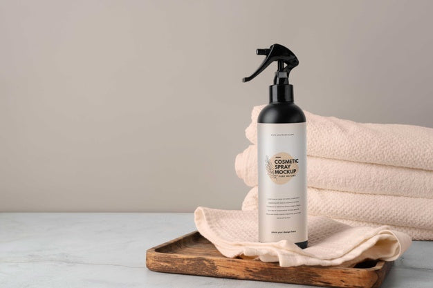 Mock-Up Of Cosmetic Spray Bottle Psd