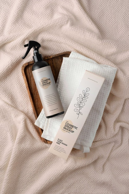 Mock-Up Of Cosmetic Spray Bottle Psd