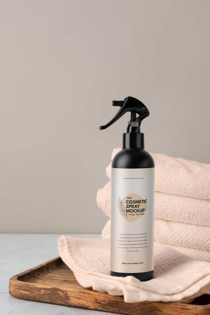 Mock-Up Of Cosmetic Spray Bottle Psd