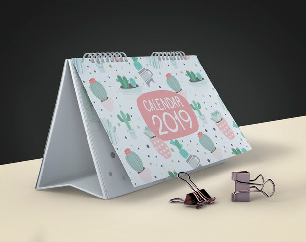 Mock Up Of Hand Drawn Calendar Psd