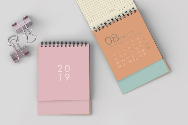 Mock Up Of Hand Drawn Calendar Psd