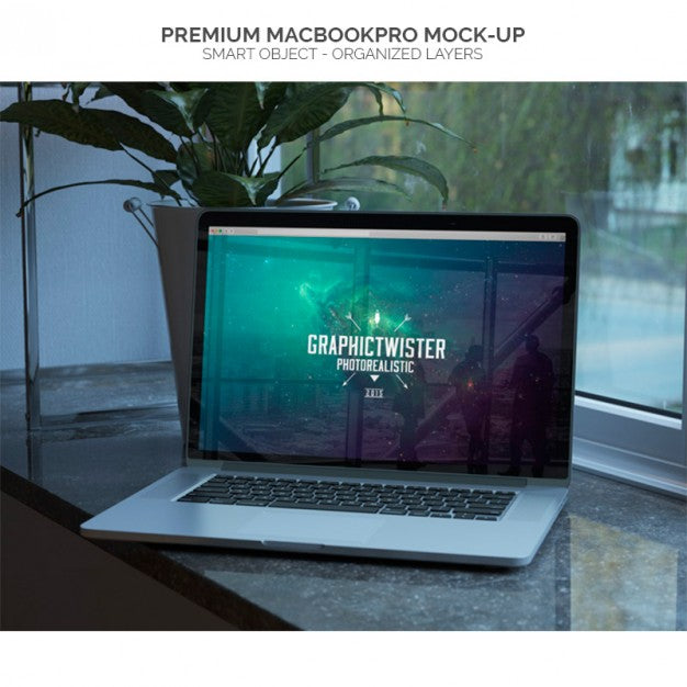 Mock-Up Of Macbookpro Psd