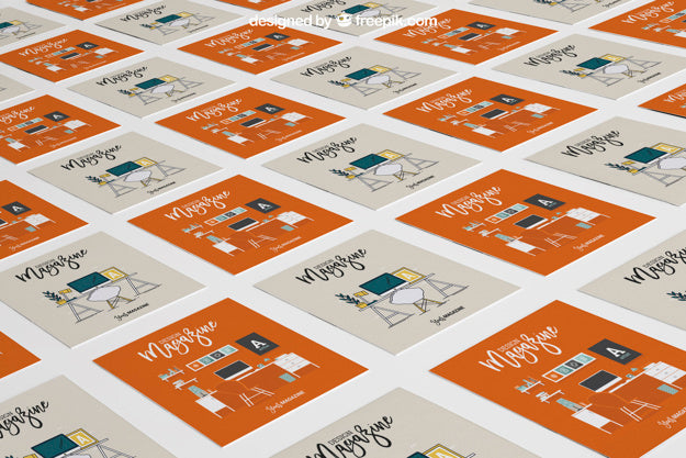 Mock Up Of Many Business Cards Psd