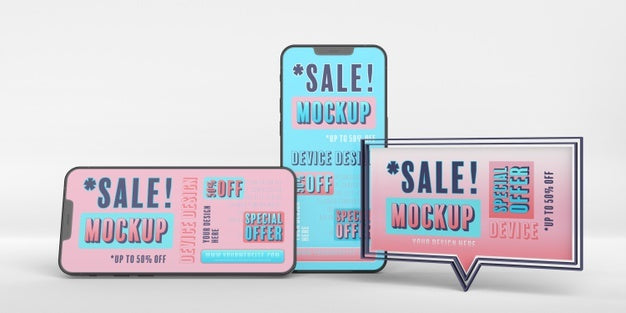 Mock-Up Of Smartphone Sale Psd