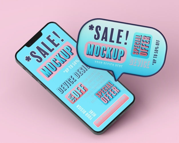 Mock-Up Of Smartphone Sale Psd