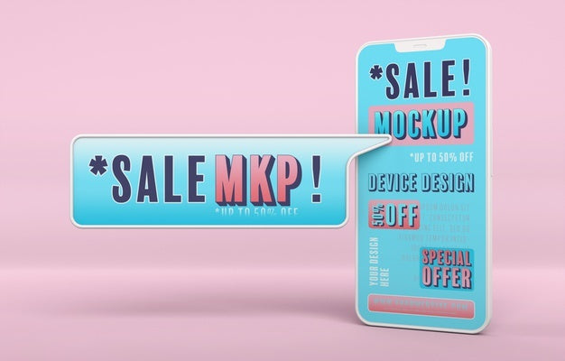 Mock-Up Of Smartphone Sale Psd