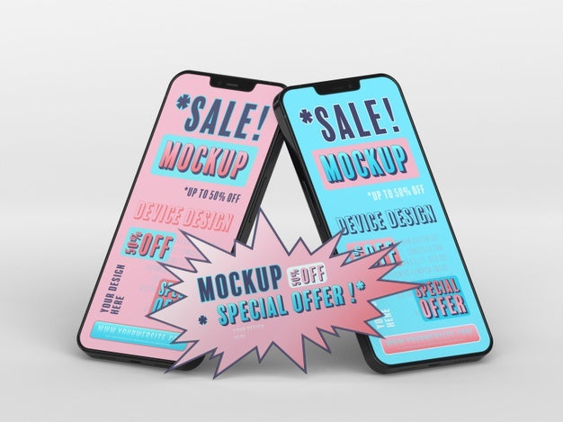 Mock-Up Of Smartphone Sale Psd