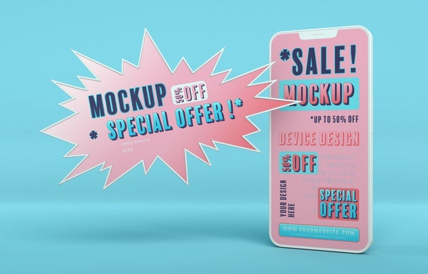 Mock-Up Of Smartphone Sale Psd