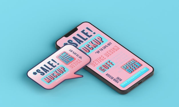Mock-Up Of Smartphone Sale Psd
