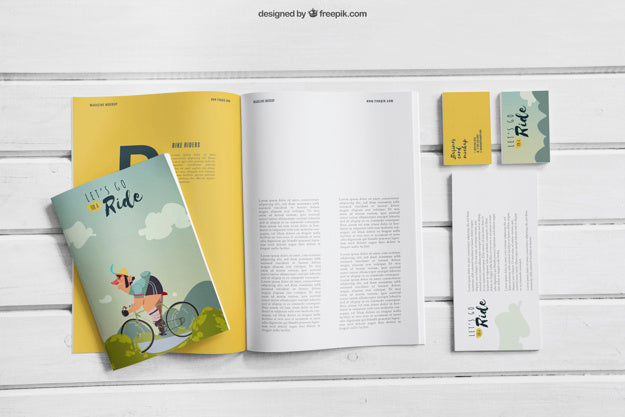 Mock Up Of Stationery Elements Psd